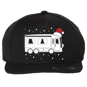 Christmas Caravan Camping Santa Hat Xmas Gift Wool Snapback Cap