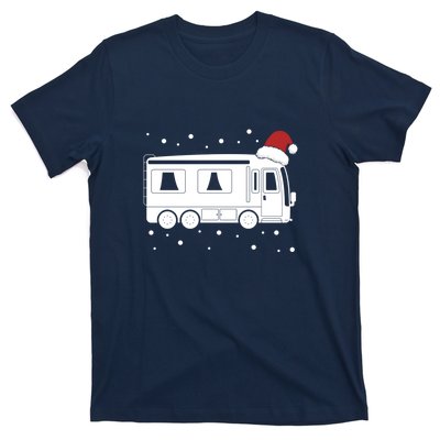 Christmas Caravan Camping Santa Hat Xmas Gift T-Shirt