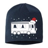 Christmas Caravan Camping Santa Hat Xmas Gift Sustainable Beanie