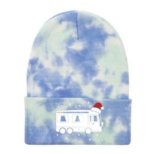 Christmas Caravan Camping Santa Hat Xmas Gift Tie Dye 12in Knit Beanie