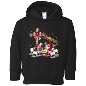 Christmas Christian Cave Holiday Season Faith Jesus Toddler Hoodie