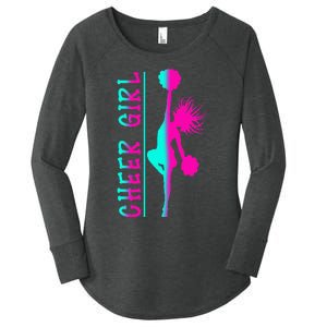 Cheer Cheerleading  Cheering Cheerleader Women's Perfect Tri Tunic Long Sleeve Shirt