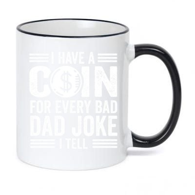 Coin Collector Dad Numismatics Bad Joke Gift 11oz Black Color Changing Mug