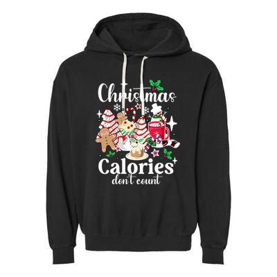 Christmas Calories DonT Count Garment-Dyed Fleece Hoodie