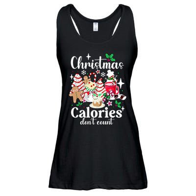 Christmas Calories DonT Count Ladies Essential Flowy Tank