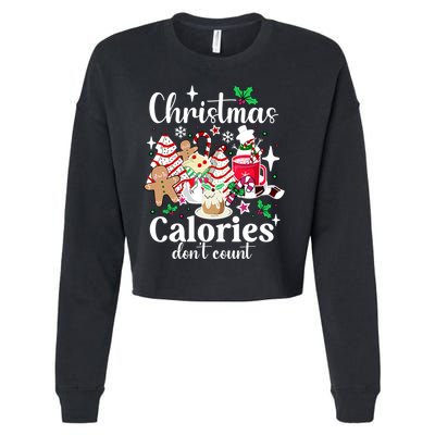 Christmas Calories DonT Count Cropped Pullover Crew