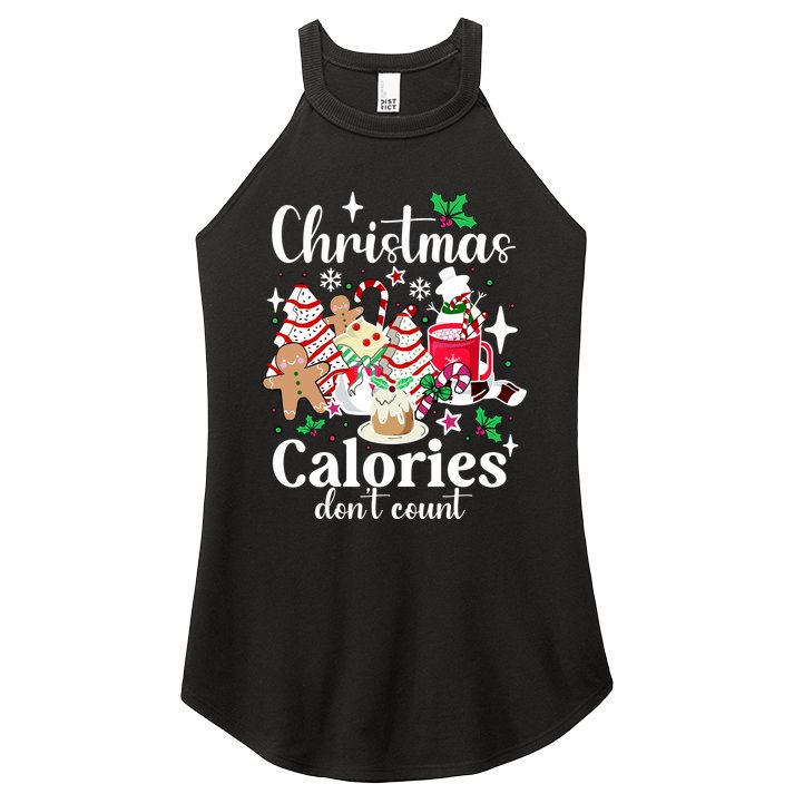 Christmas Calories DonT Count Women's Perfect Tri Rocker Tank