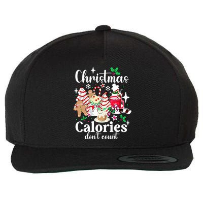 Christmas Calories DonT Count Wool Snapback Cap