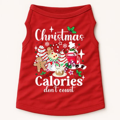 Christmas Calories DonT Count Doggie Tank