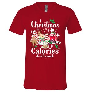 Christmas Calories DonT Count V-Neck T-Shirt