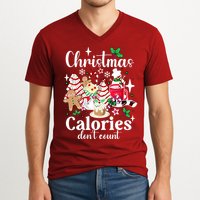 Christmas Calories DonT Count V-Neck T-Shirt