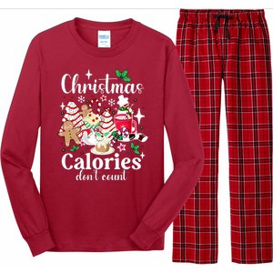 Christmas Calories DonT Count Long Sleeve Pajama Set