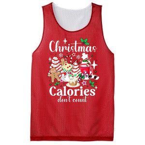 Christmas Calories DonT Count Mesh Reversible Basketball Jersey Tank