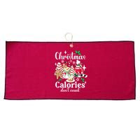 Christmas Calories DonT Count Large Microfiber Waffle Golf Towel