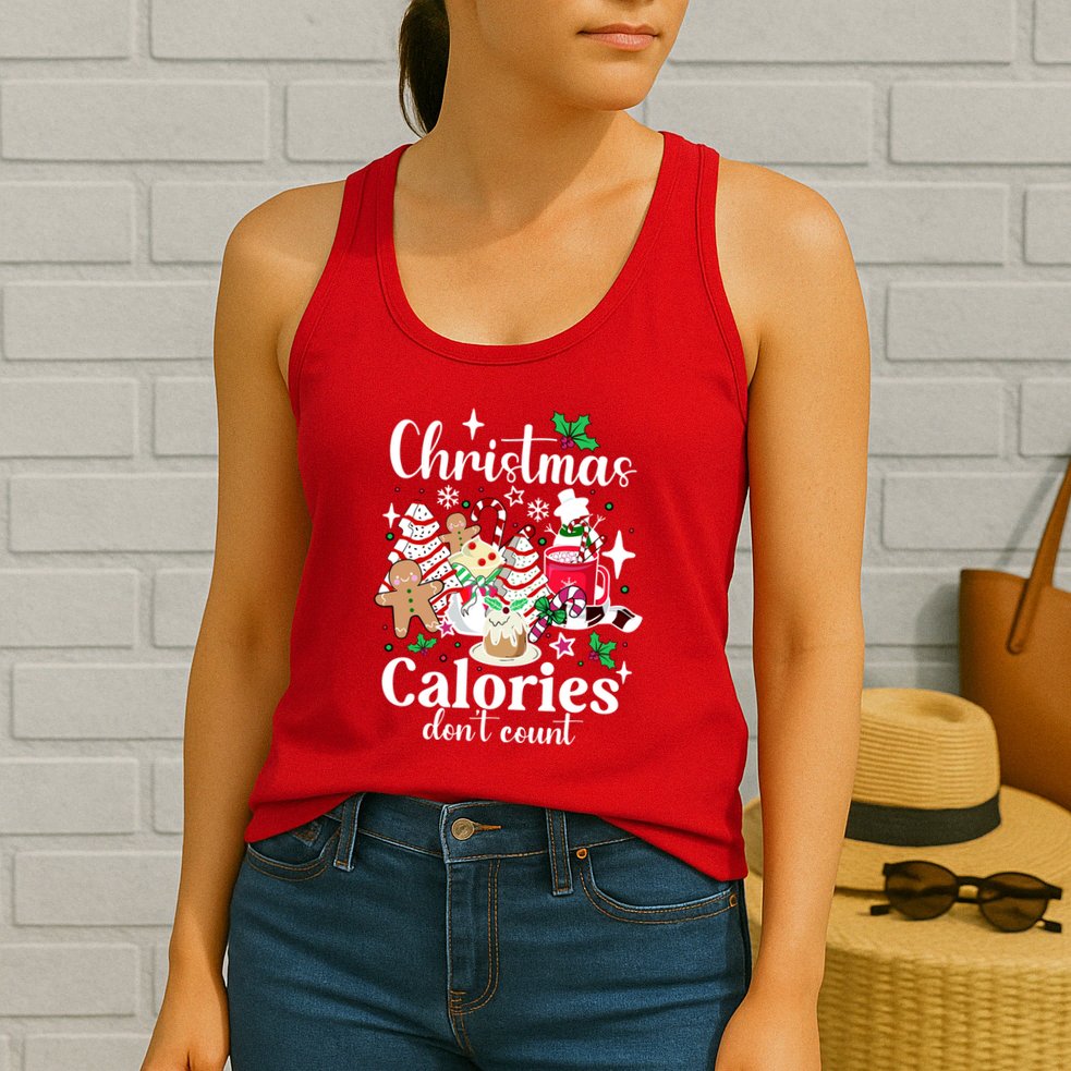 Christmas Calories DonT Count Womens Tank Top