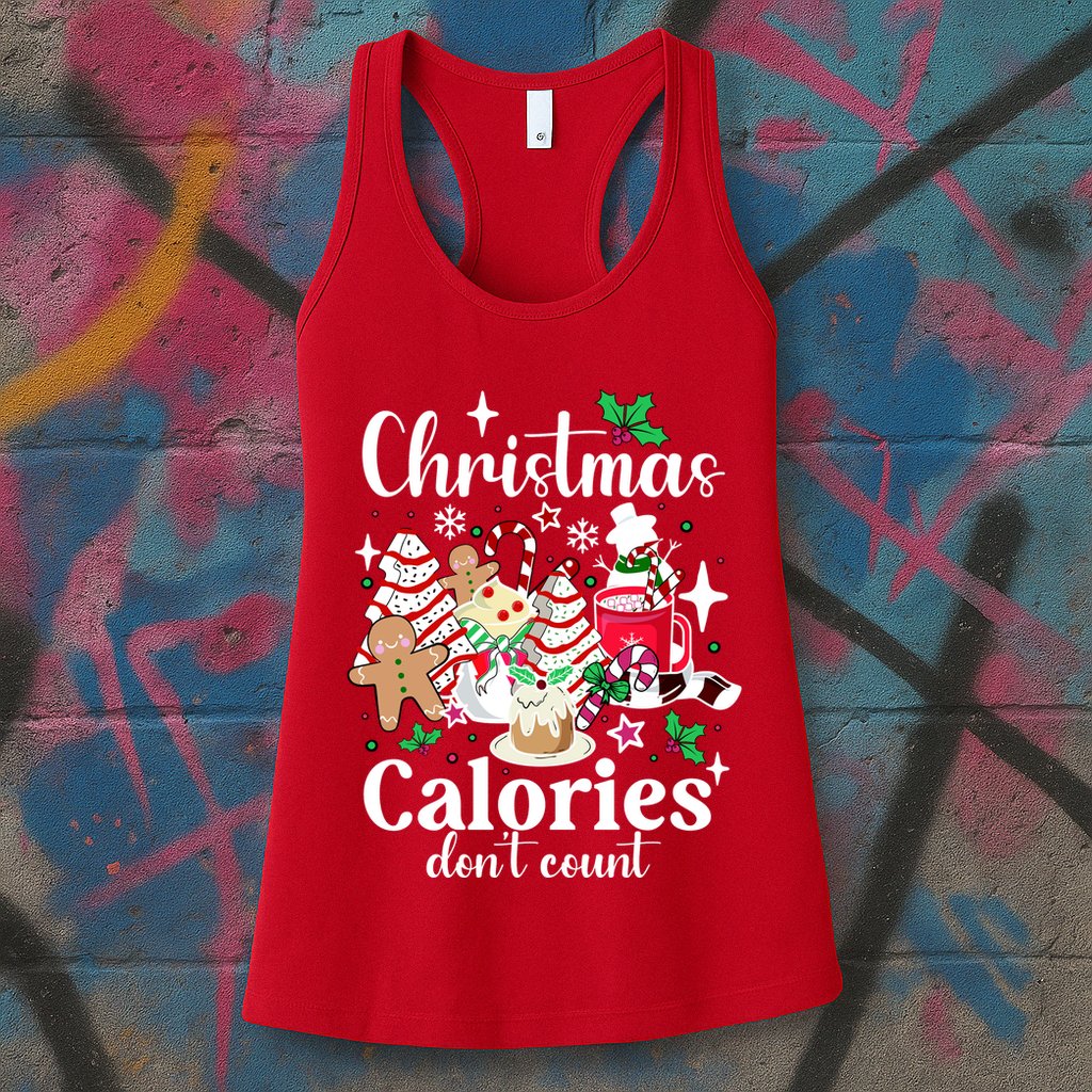 Christmas Calories DonT Count Womens Tank Top