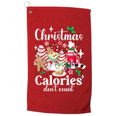 Christmas Calories DonT Count Golf Towel