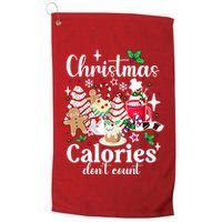 Christmas Calories DonT Count Golf Towel