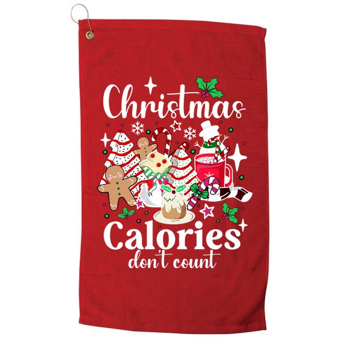 Christmas Calories DonT Count Golf Towel
