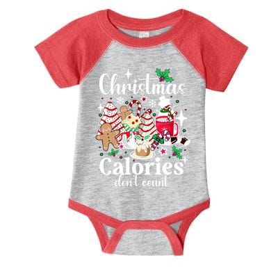 Christmas Calories DonT Count Infant Baby Jersey Bodysuit