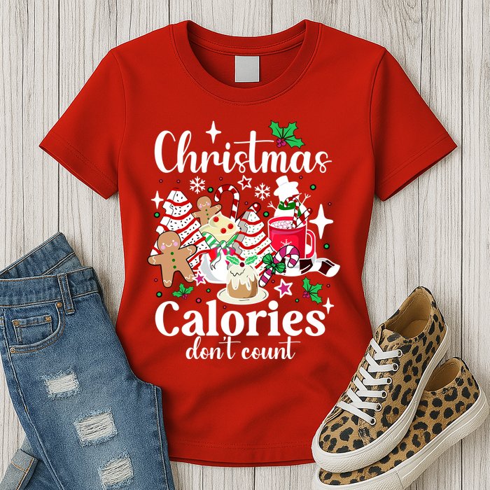 Christmas Calories DonT Count Womens T-Shirt