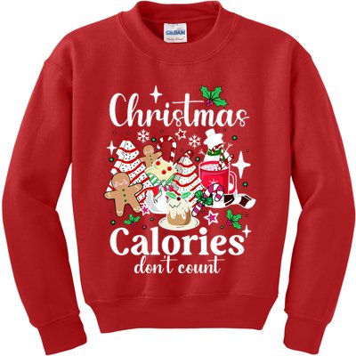 Christmas Calories DonT Count Kids Sweatshirt