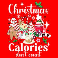 Christmas Calories DonT Count Full Zip Hoodie