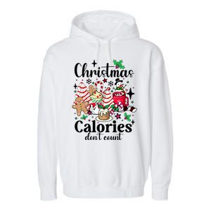 Christmas Calories DonT Count Garment-Dyed Fleece Hoodie