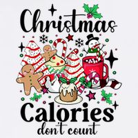 Christmas Calories DonT Count Garment-Dyed Sweatshirt