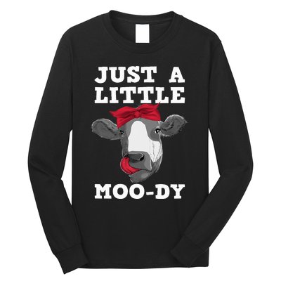 Cute Cow Design Dairy Cow Lover Cattle Farming Long Sleeve Shirt