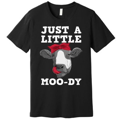 Cute Cow Design Dairy Cow Lover Cattle Farming Premium T-Shirt