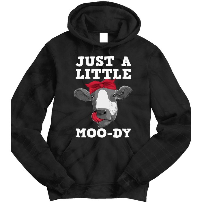 Cute Cow Design Dairy Cow Lover Cattle Farming Tie Dye Hoodie