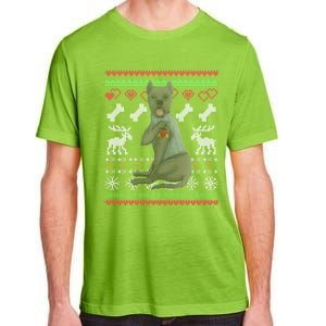 Cane Corso Dog Santa Claus Ugly Christmas Pattern Xgiftmas Gift Adult ChromaSoft Performance T-Shirt