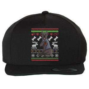 Cane Corso Dog Santa Claus Ugly Christmas Pattern Xgiftmas Gift Wool Snapback Cap