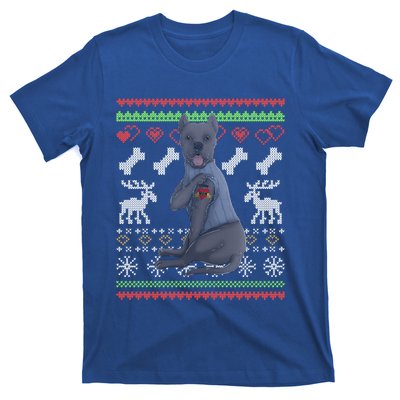 Cane Corso Dog Santa Claus Ugly Christmas Pattern Xgiftmas Gift T-Shirt