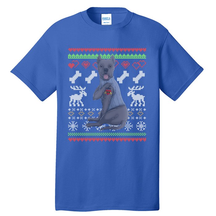 Cane Corso Dog Santa Claus Ugly Christmas Pattern Xgiftmas Gift Tall T-Shirt