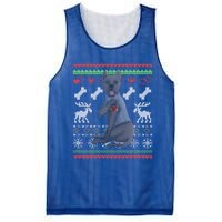 Cane Corso Dog Santa Claus Ugly Christmas Pattern Xgiftmas Gift Mesh Reversible Basketball Jersey Tank