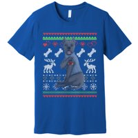 Cane Corso Dog Santa Claus Ugly Christmas Pattern Xgiftmas Gift Premium T-Shirt