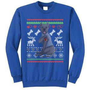 Cane Corso Dog Santa Claus Ugly Christmas Pattern Xgiftmas Gift Tall Sweatshirt