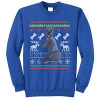 Cane Corso Dog Santa Claus Ugly Christmas Pattern Xgiftmas Gift Tall Sweatshirt