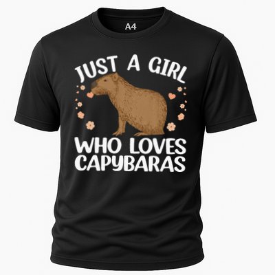 Cool Capybara Design For Women Rodent Animal Capybara Cooling Performance Crew T-Shirt
