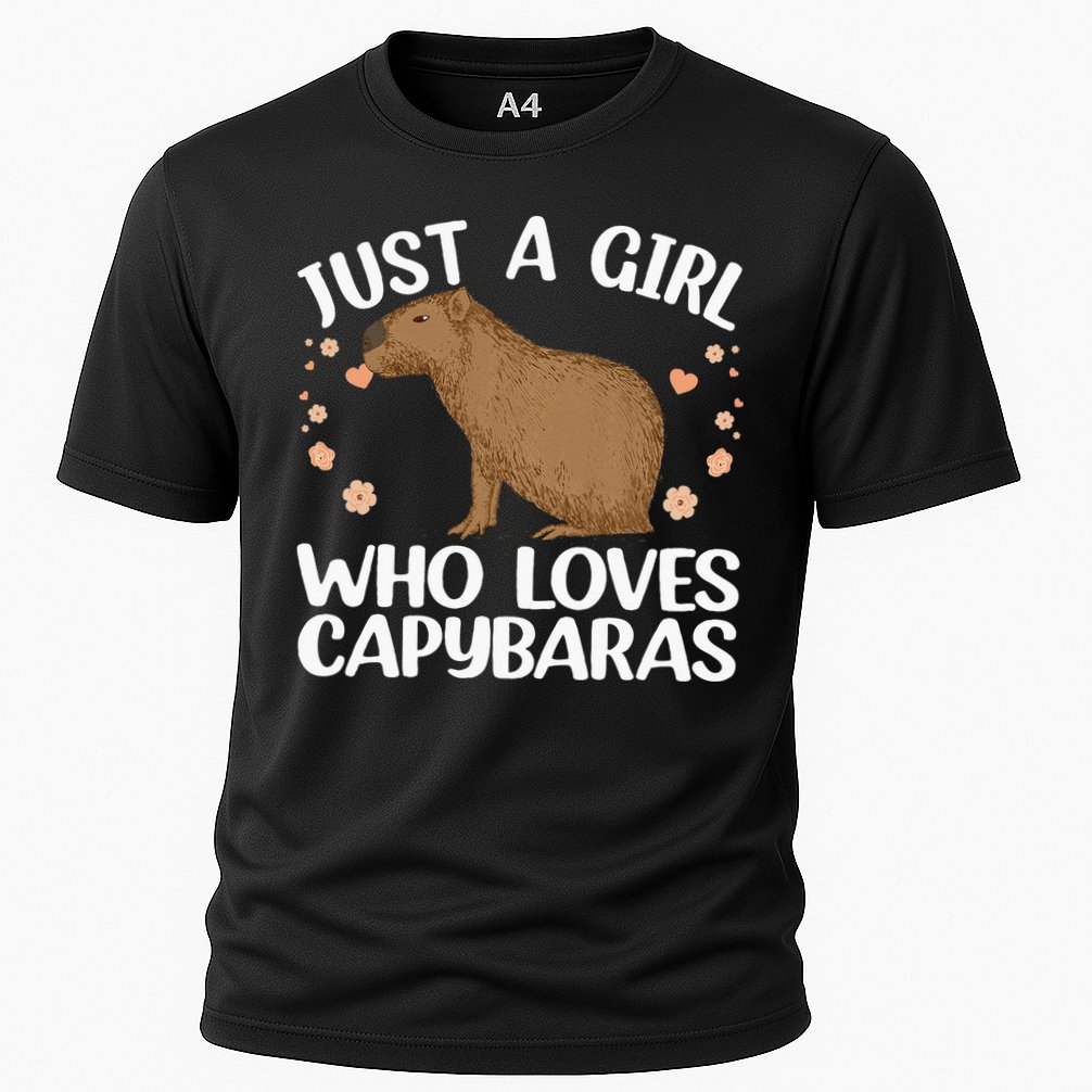 Cool Capybara Design For Women Rodent Animal Capybara Performance Shirt