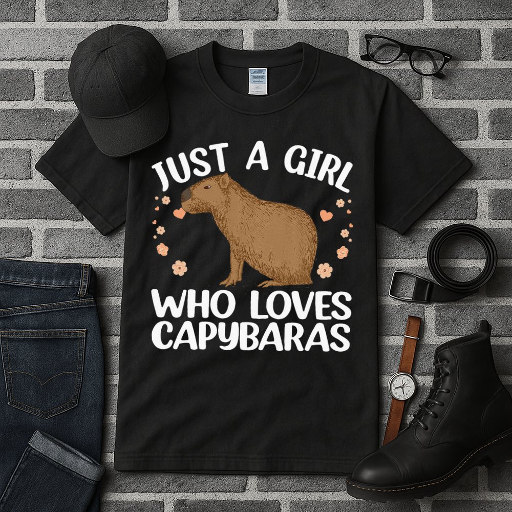 Cool Capybara Design For Women Rodent Animal Capybara Tall T-Shirt