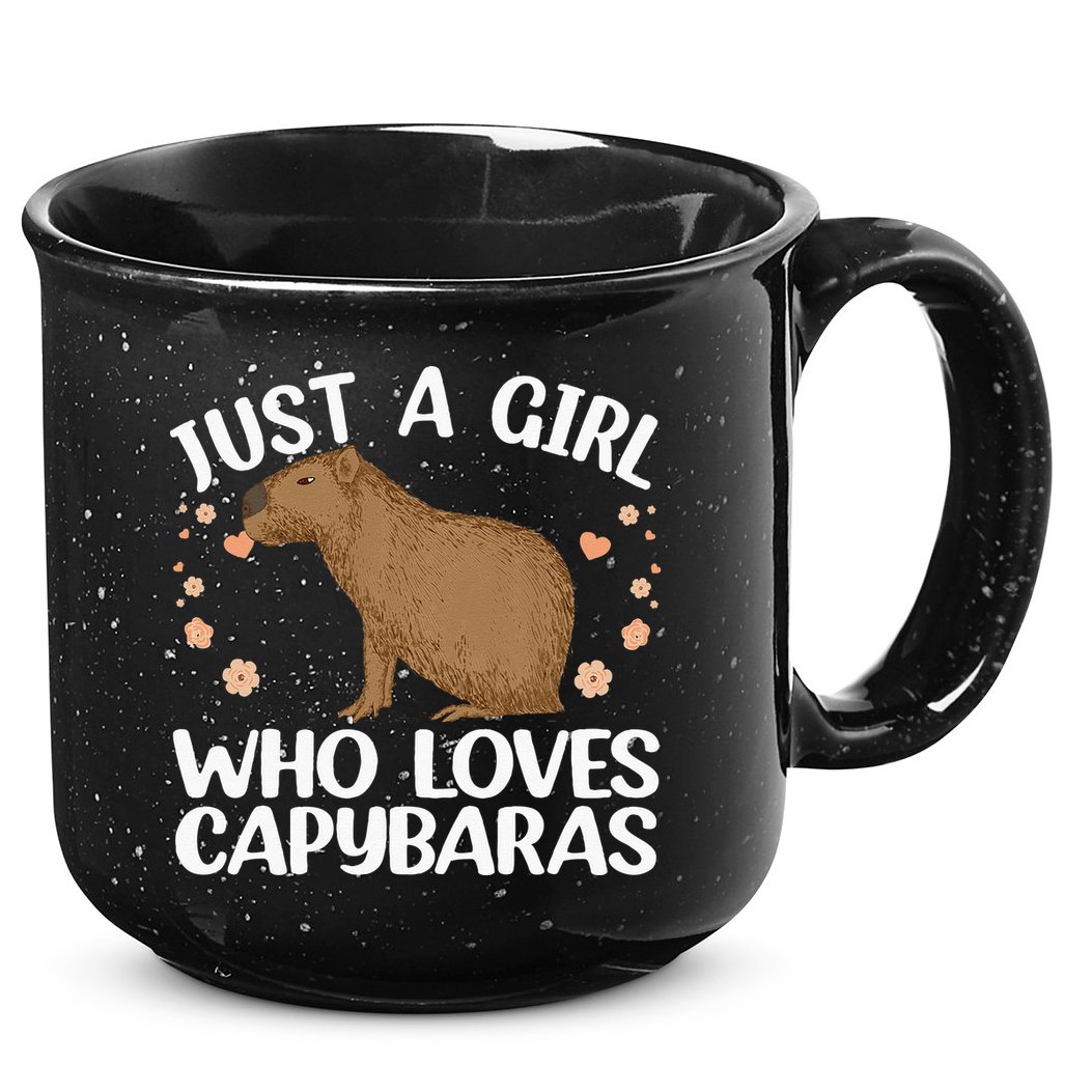Cool Capybara Design For Women Rodent Animal Capybara 15oz Campfire Ceramic Mug