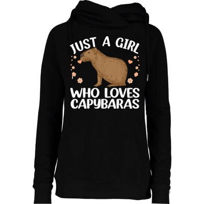 Cool Capybara Design For Women Rodent Animal Capybara Womens Funnel Neck Pullover Hood