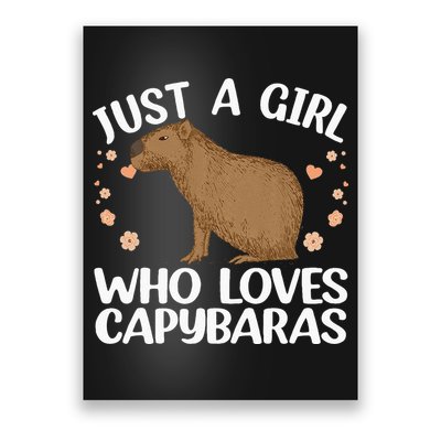Cool Capybara Design For Women Rodent Animal Capybara Poster