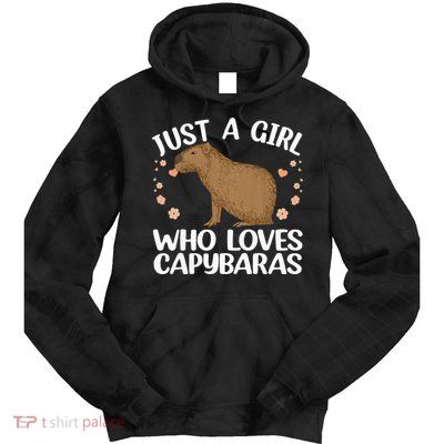 Cool Capybara Design For Women Rodent Animal Capybara Tie Dye Hoodie