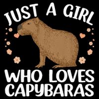 Cool Capybara Design For Women Rodent Animal Capybara Short Acrylic Beanie