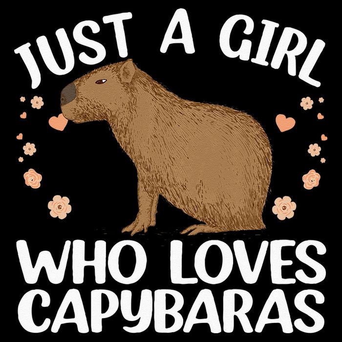 Cool Capybara Design For Women Rodent Animal Capybara Short Acrylic Beanie
