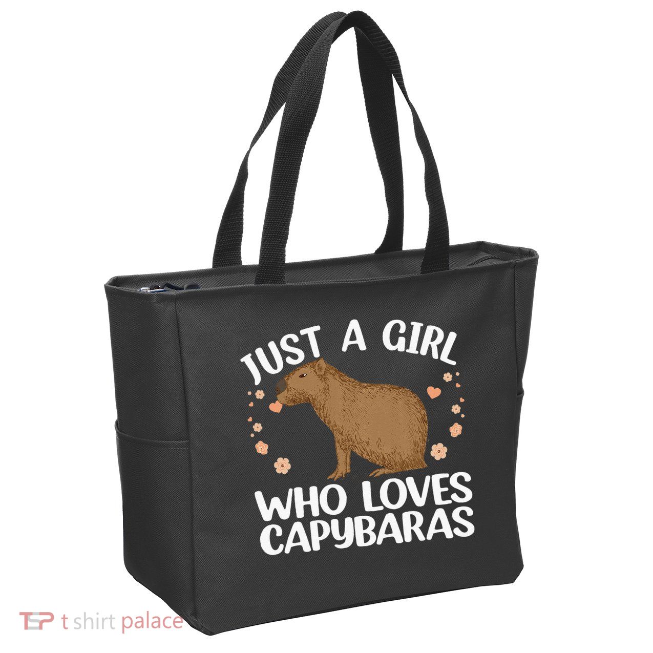 Cool Capybara Design For Women Rodent Animal Capybara Zip Tote Bag